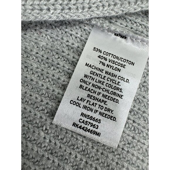 Abound Womens Midi Knit Sweater Dress Turtleneck Small S Gray Side Slit New NWT - Picture 12 of 12